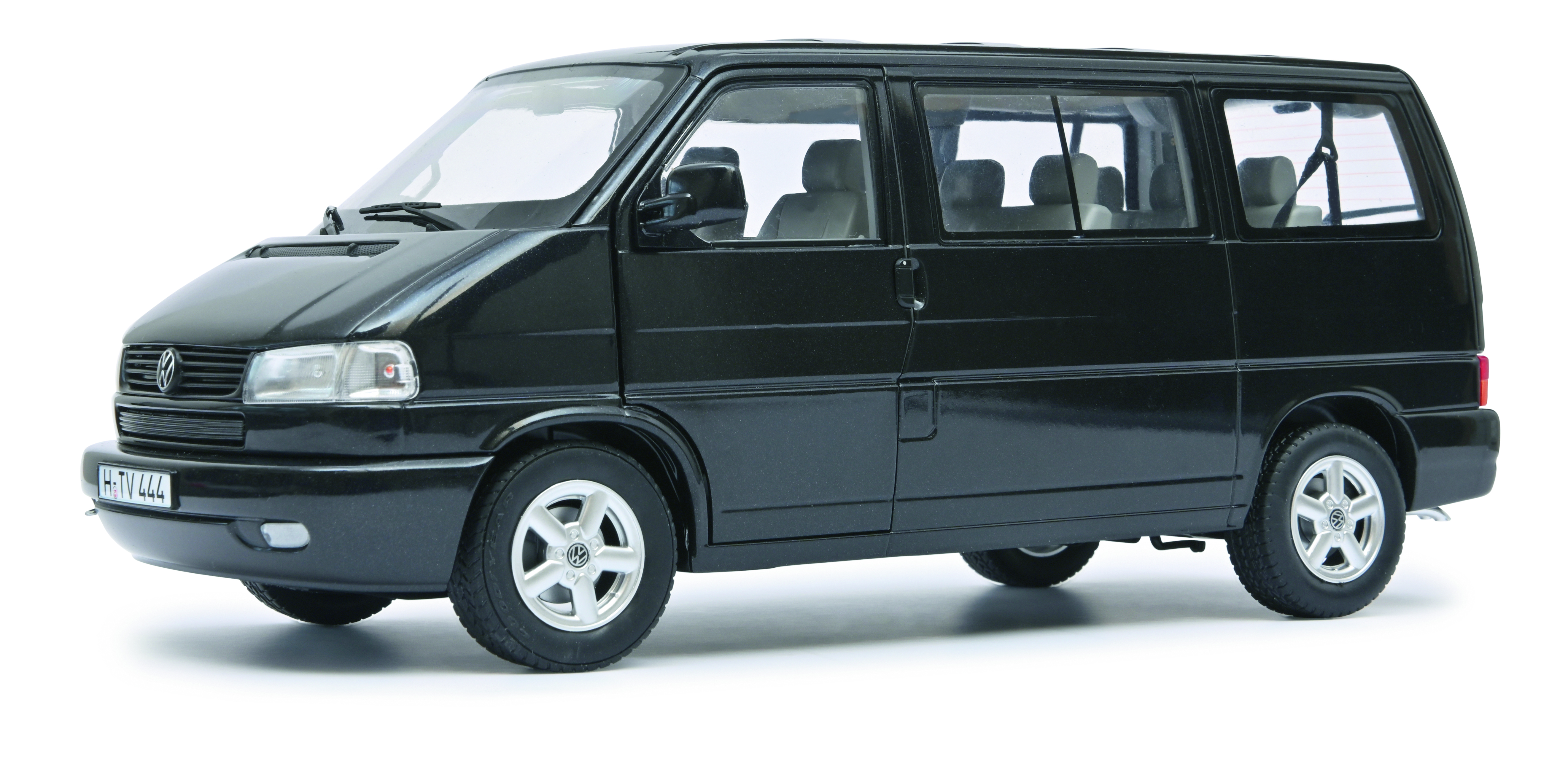 VW T4 bus Caravelle black 1/18